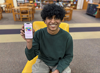  Arjun Cattamanchi, a junior at Marvin Ridge High School wins Congressional App Challenge